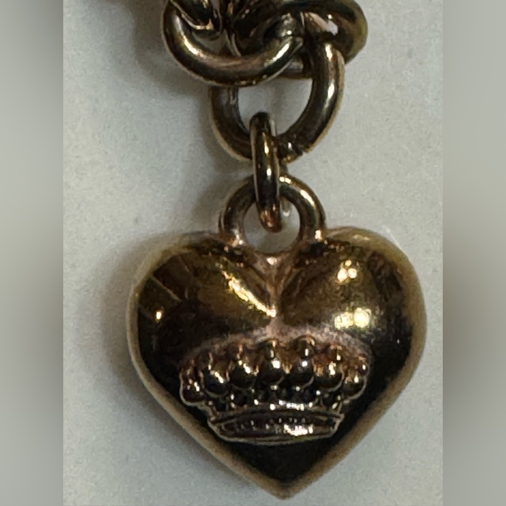 Juicy Couture Gold Heart Charm Bracelet